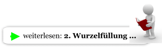 weiter zur Wurzelfllung...